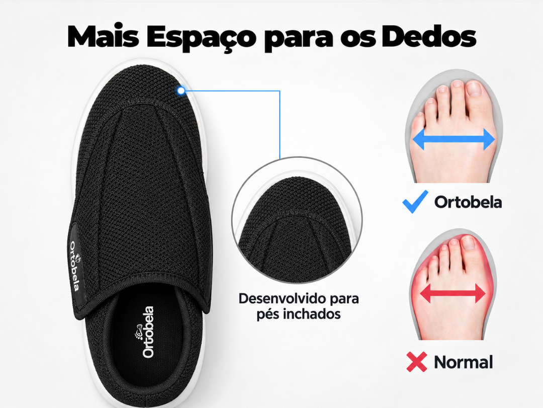 tenis ortobela care diabeticos idosos linfedema largo alto inchado velcro